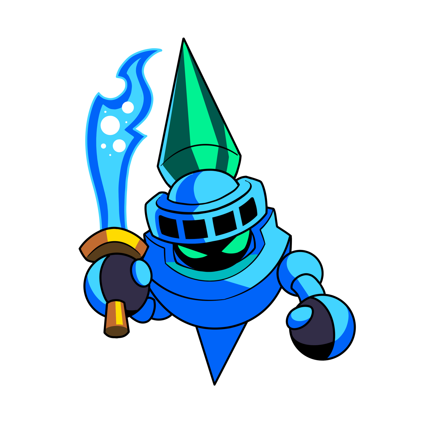 Swordy Virus Enamel Pin – MegaMan Battle Network Fan Collectible