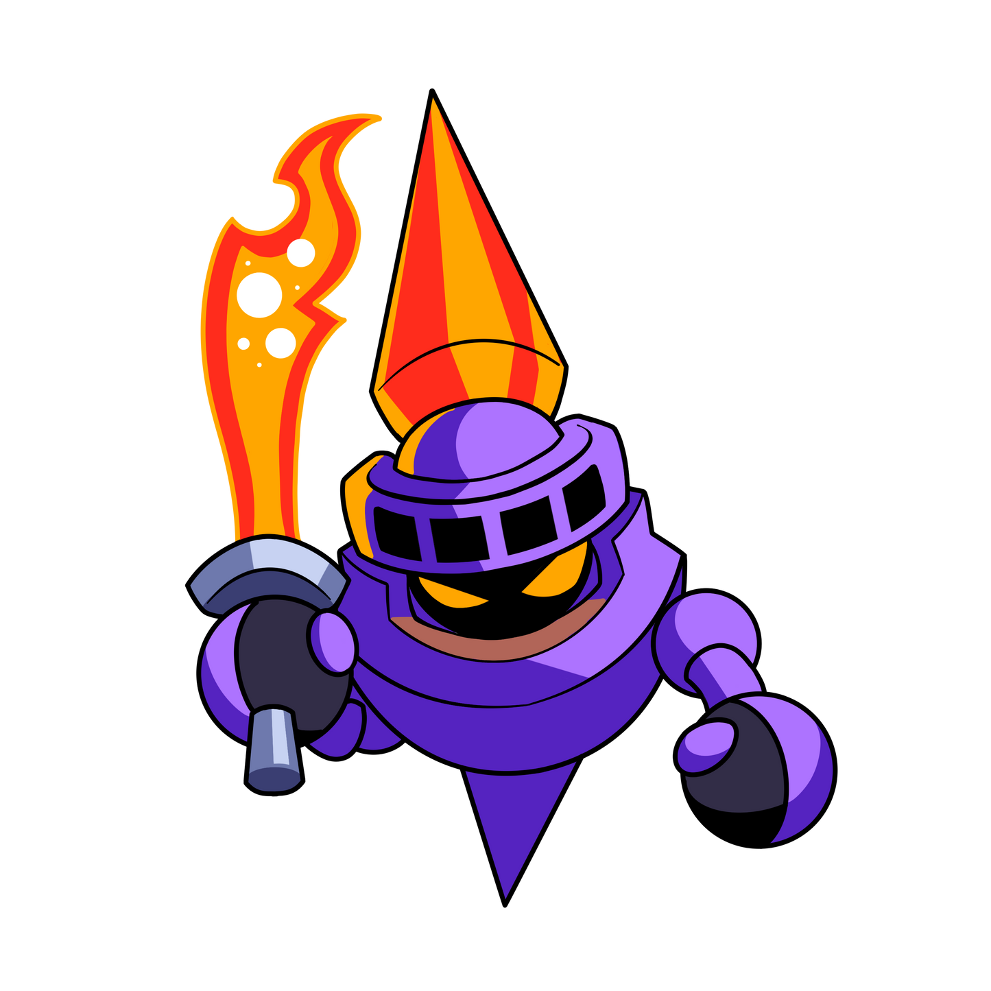 Swordy Virus Enamel Pin – MegaMan Battle Network Fan Collectible