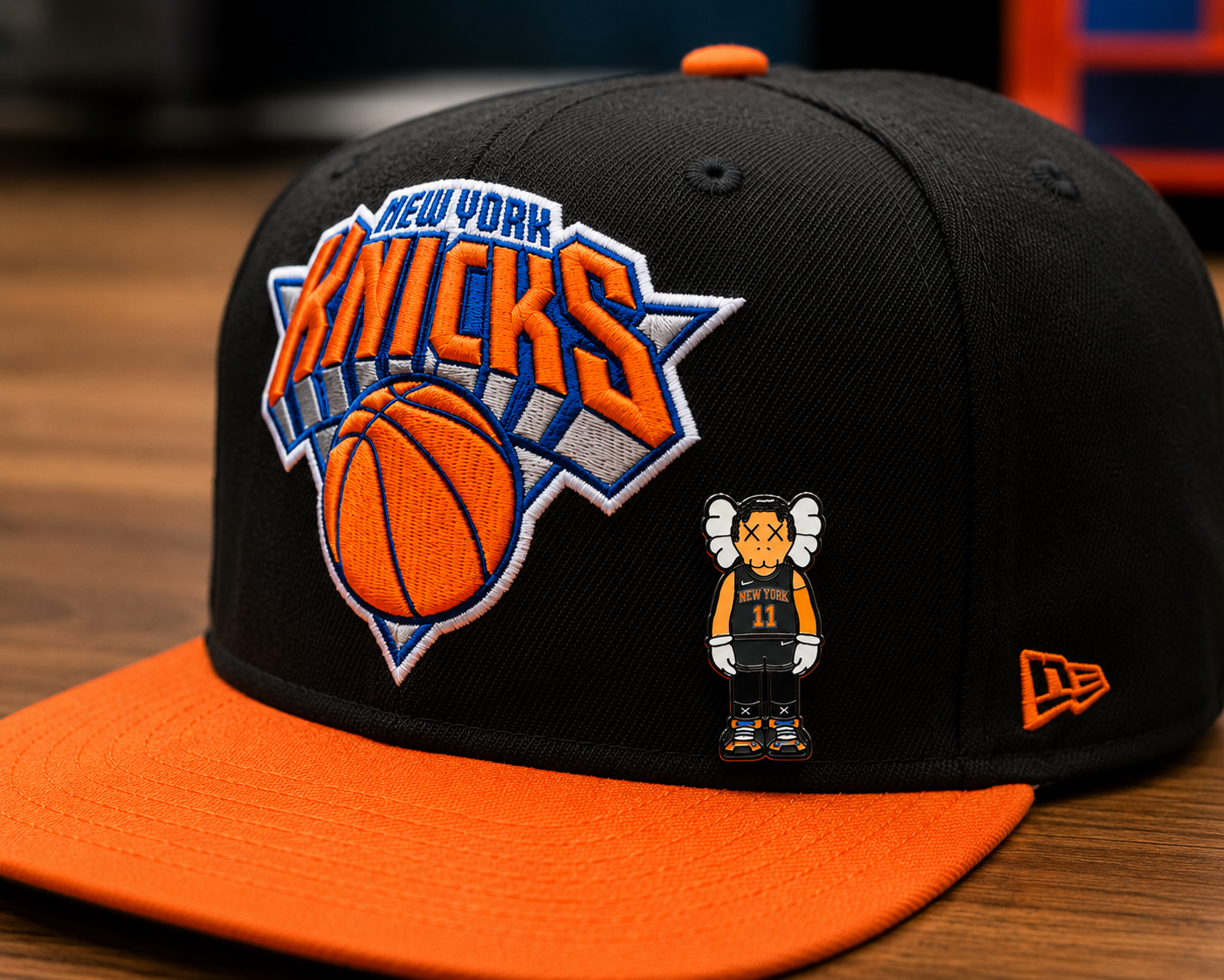 Jalen Brunson KAWS Inspired New York Knicks Enamel Pin