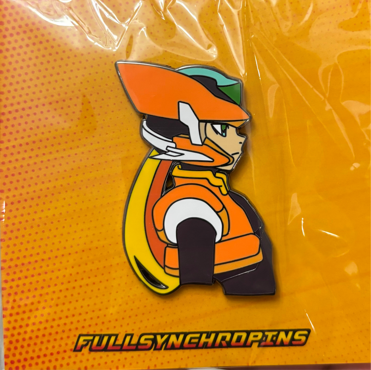 Mega Man Zero Enamel Pin – 2” Hard Enamel Collectible | Red, Orange & Yellow Armor Variants