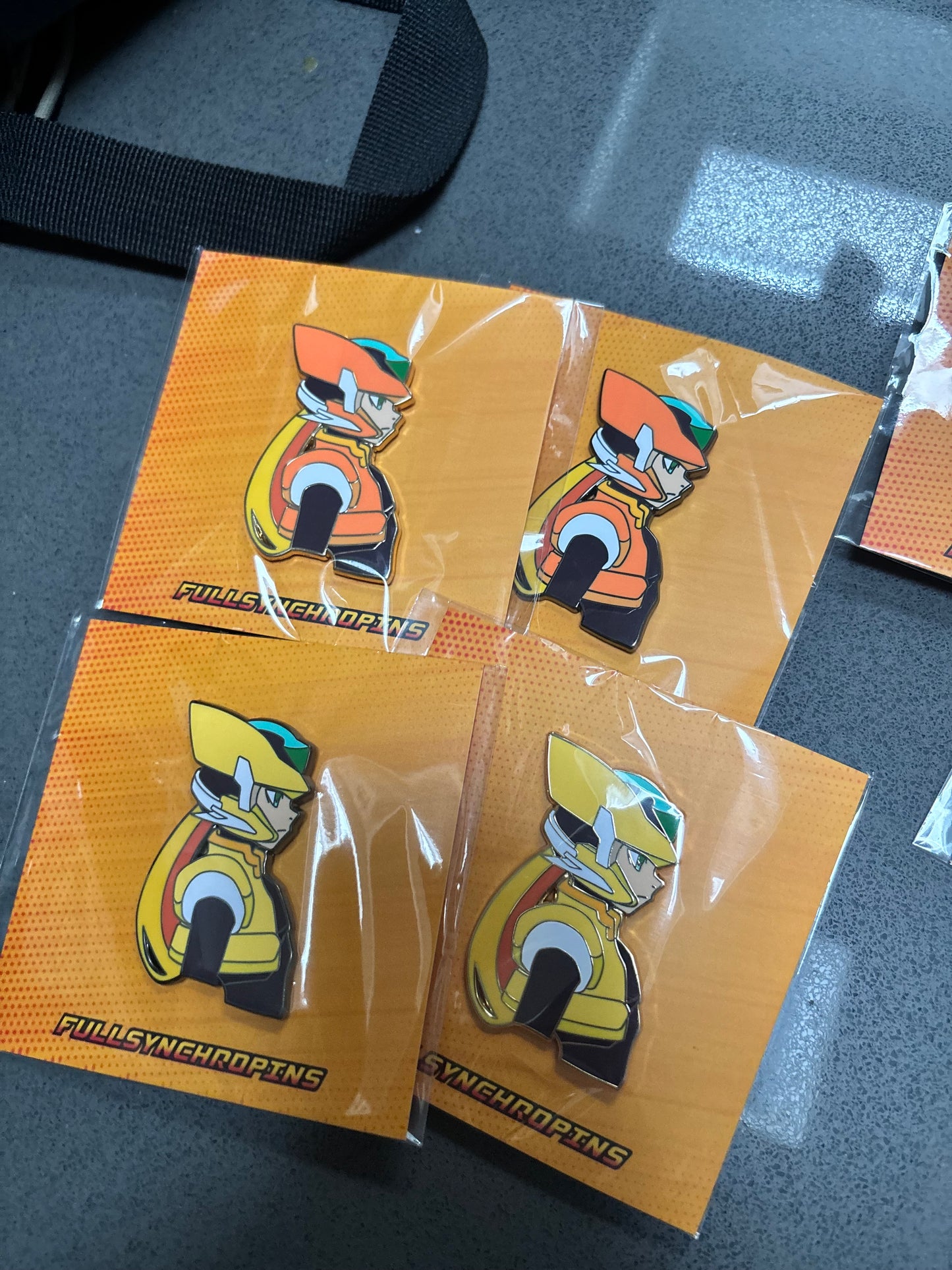 Mega Man Zero Enamel Pin – 2” Hard Enamel Collectible | Red, Orange & Yellow Armor Variants