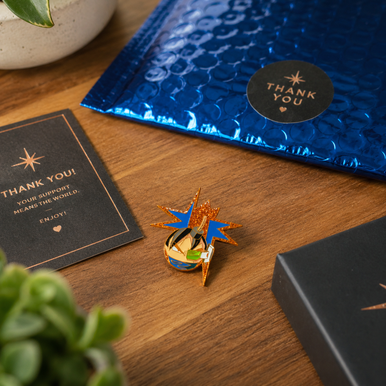 Goku Bomb Hat Pin | Dragon Ball Anime Enamel Pin