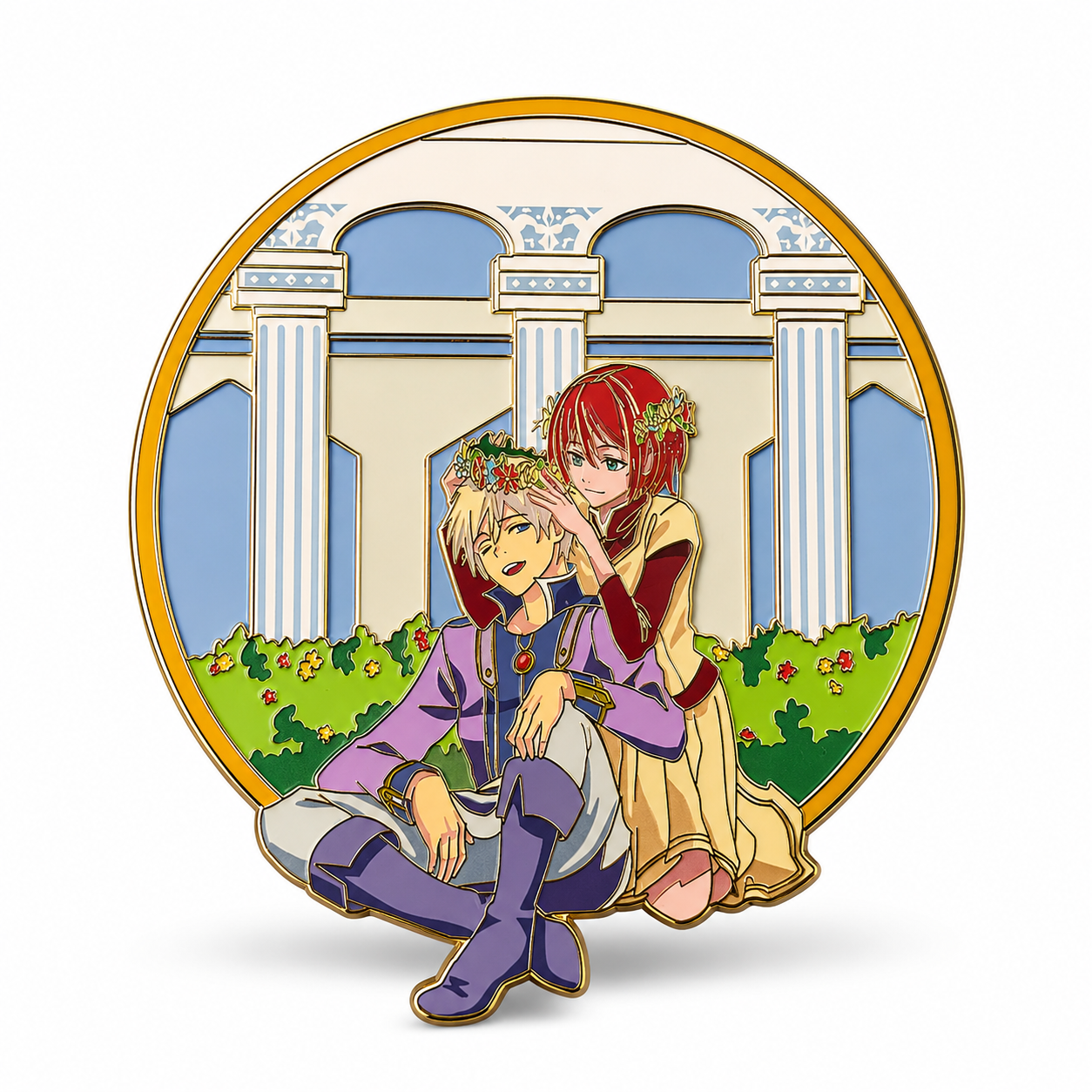 Snow White with the Red Hair Enamel Pin | Shirayuki & Zen Anime Collector Pin