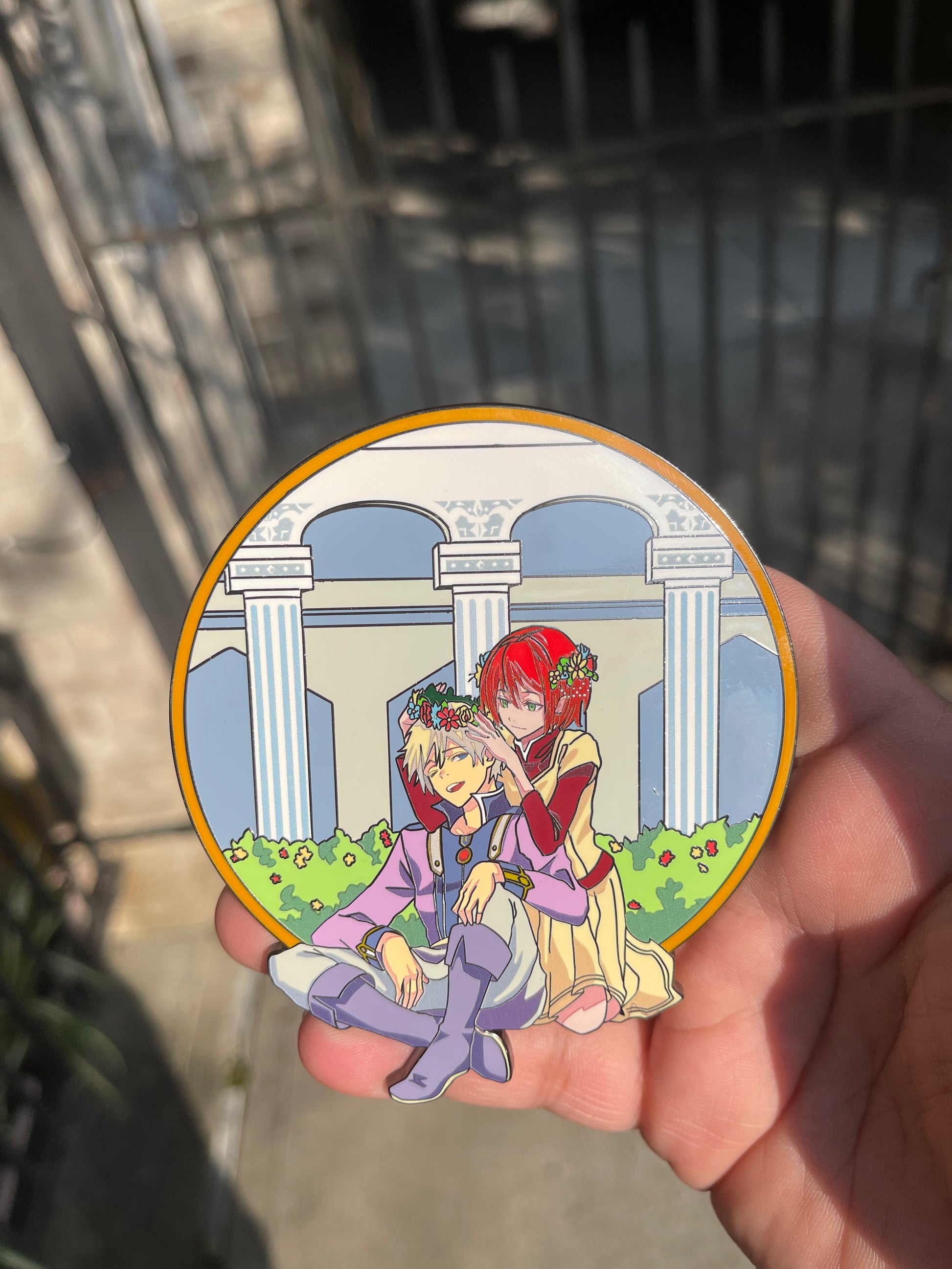 Snow White with the Red Hair Shirayuki & Zen Enamel Pin
