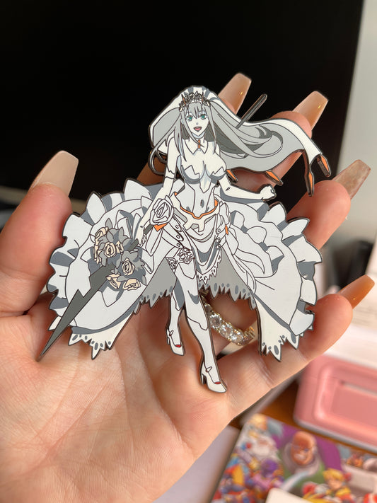 Darling in the Franxx Anime 002 Wedding Enamel Pin -  Bride 4-Inch