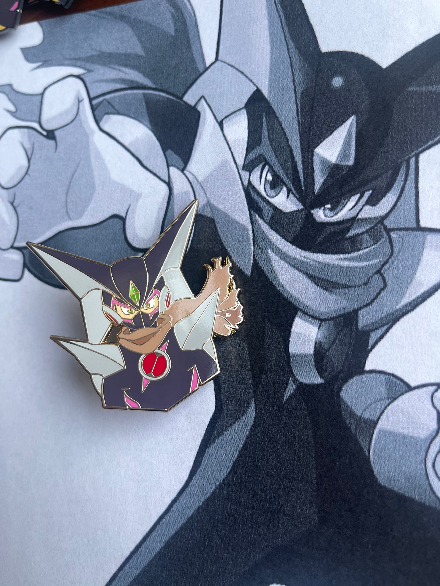 Megaman Battle Network Bass EXE Pin – Premium Enamel Collectible