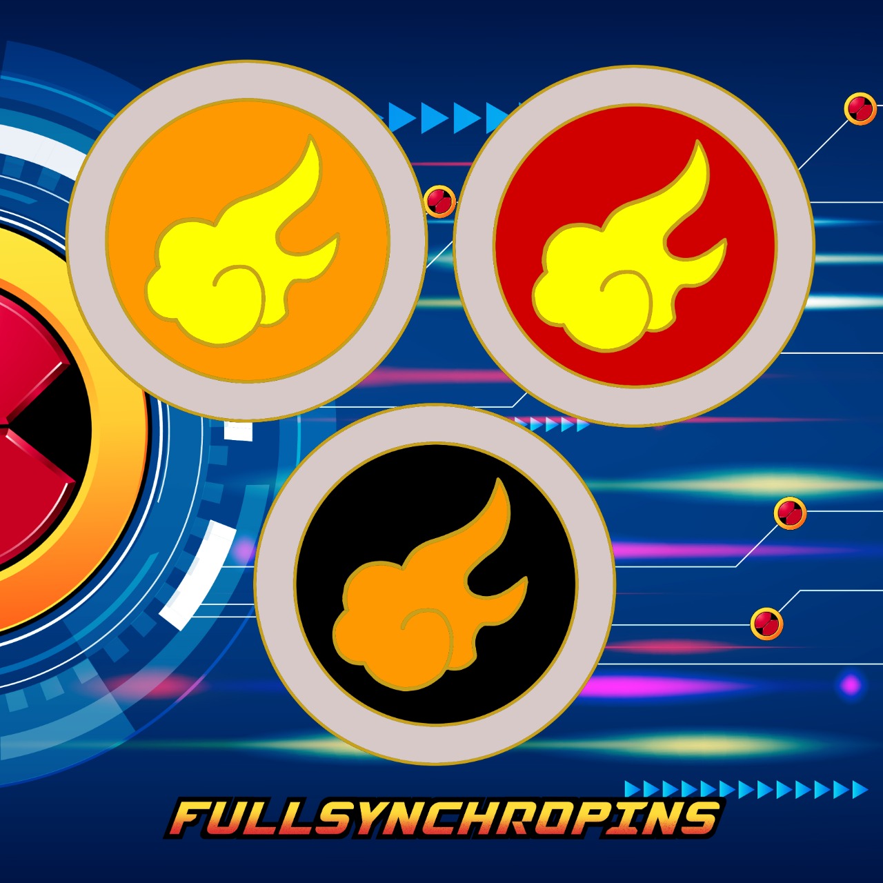 Heatman / Torch Man / Flame Man Navi emblem